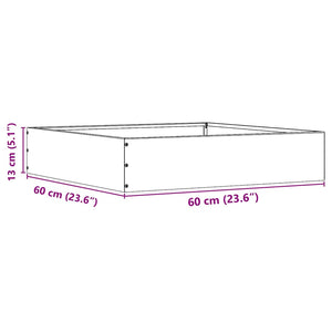 Περίγραμμα γκαζόν 60 x 60 x 13 εκ Ατσάλι Ανθρακί