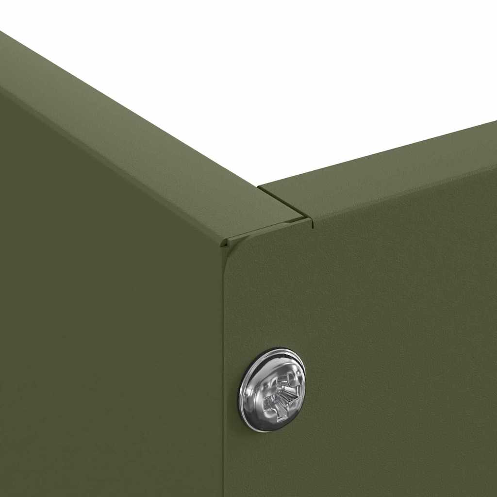 Περίγραμμα γκαζόν Ελιά Πράσινη 60 x 60 x 13 εκ Ατσάλι