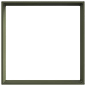 Περίγραμμα γκαζόν 6 τμχ. 60 x 60 x 13 εκ Ατσάλι Λαδί