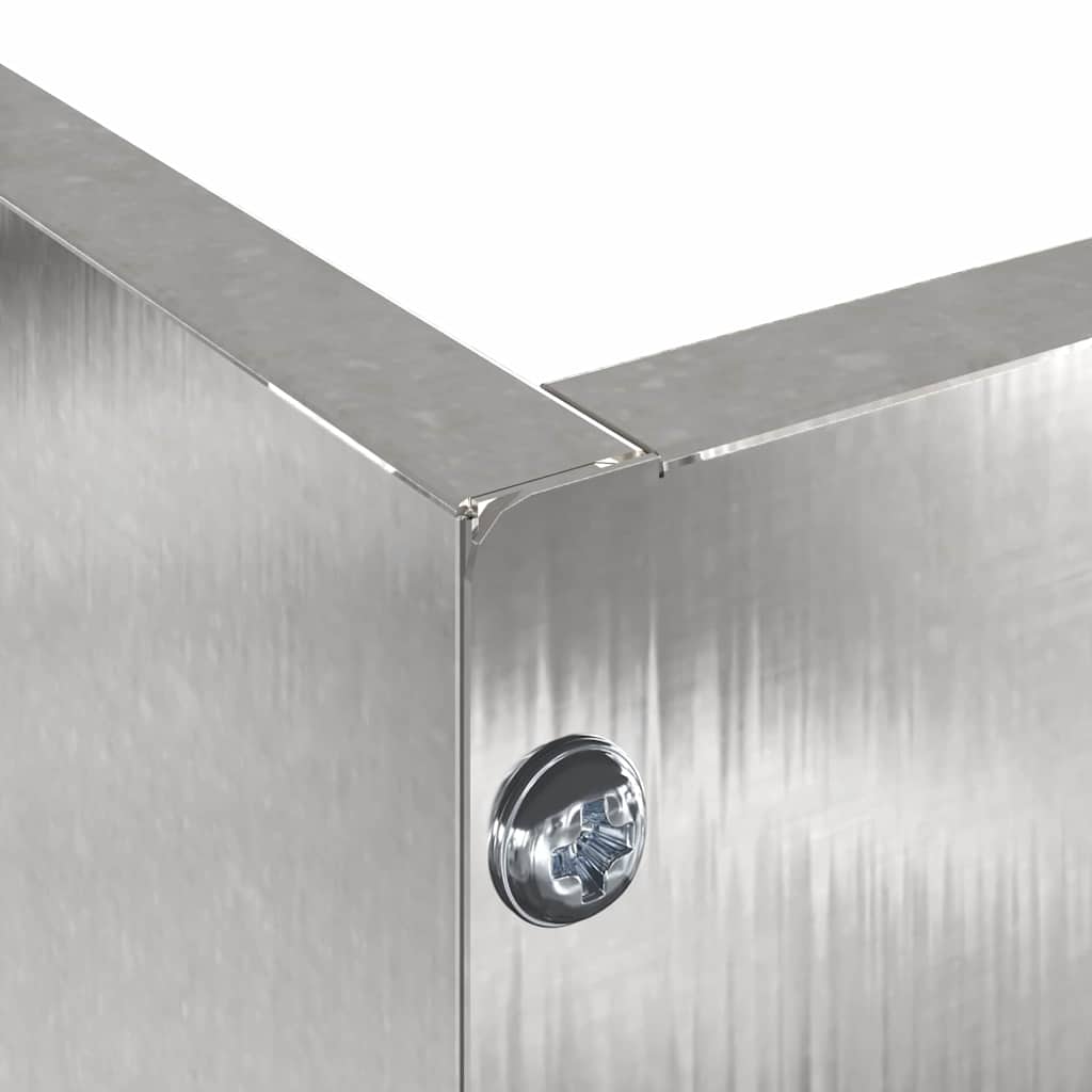 Περίγραμμα γκαζόν Ασημί 60 x 60 x 13 εκ Ανοξείδωτο ατσάλι