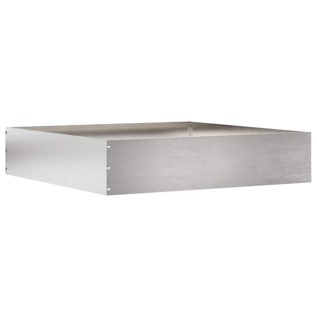 Περίγραμμα γκαζόν 6 pcs Ασημί 60 x 60 x 13 εκ Ανοξείδωτο ατσάλι