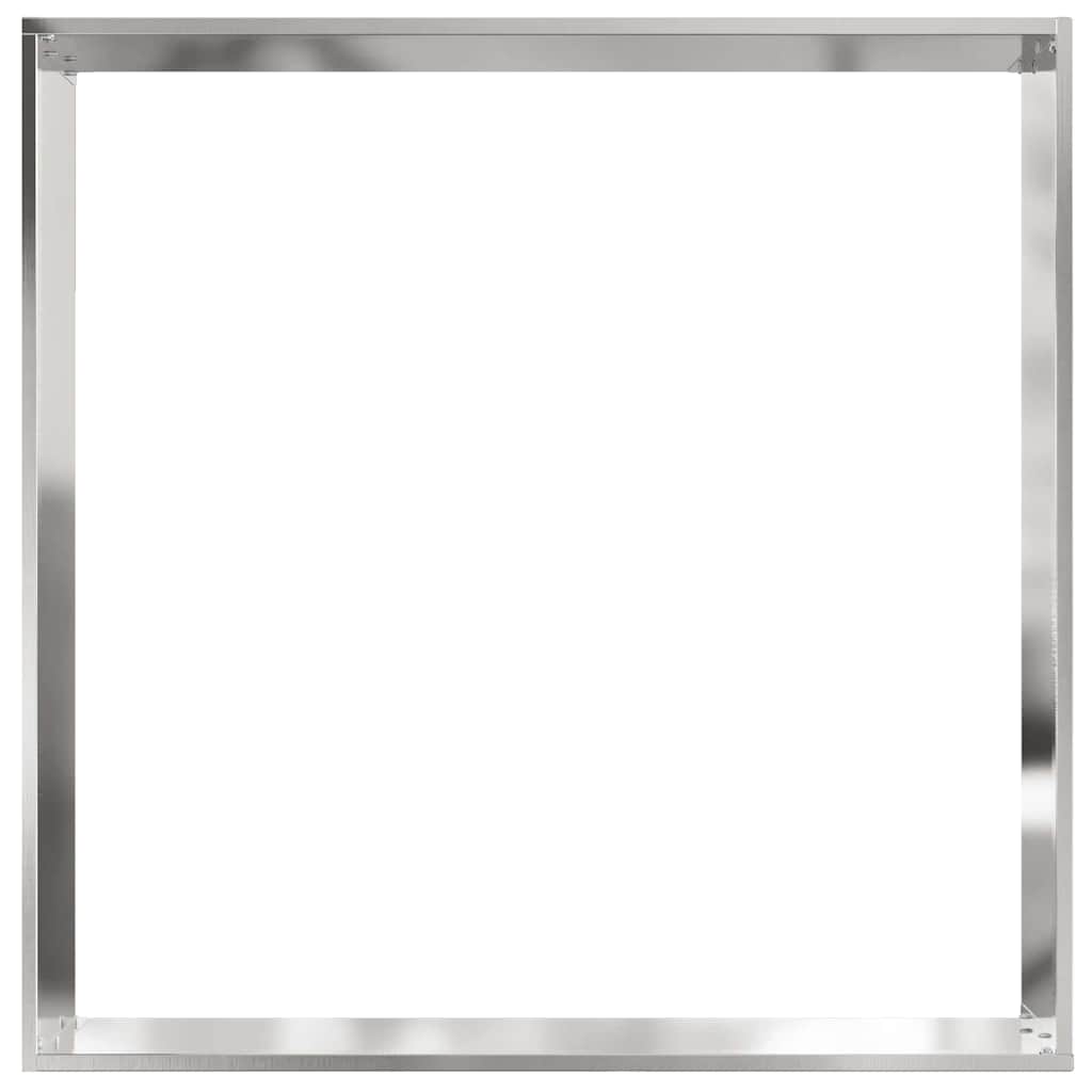 Περίγραμμα γκαζόν 6 pcs Ασημί 60 x 60 x 13 εκ Ανοξείδωτο ατσάλι