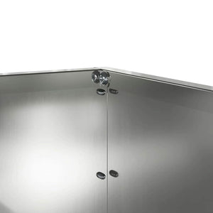 Περίγραμμα γκαζόν 60 x 60 x 13 εκ Γαλβανισμένος Χάλυβας Ασημί