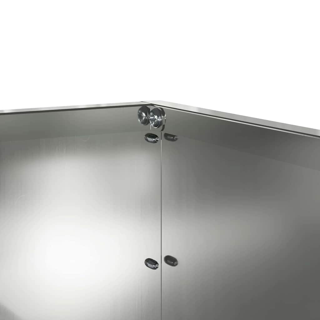 Περίγραμμα γκαζόν 6 pcs Ασημί 60 x 60 x 13 εκ
