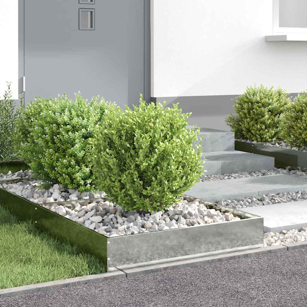Περίγραμμα γκαζόν 6 pcs Ασημί 60 x 60 x 13 εκ