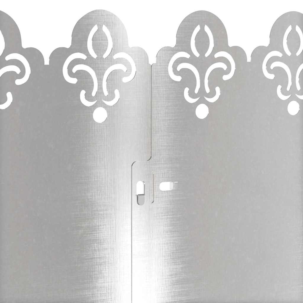 Περιγράμματα γκαζόν 10 pcs Ασημί 103 x 0,05 x 22 εκ