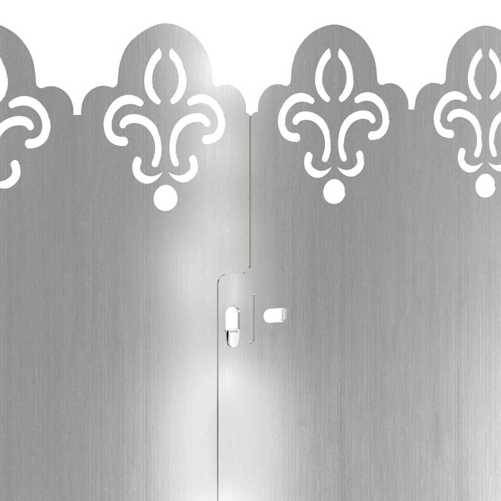 Περιγράμματα γκαζόν 20 pcs Ασημί 103 x 0,05 x 22 εκ