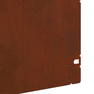 Περιγράμματα γκαζόν 10 τμχ. 103 x 0,05 x 22 εκ Σκ rusty
