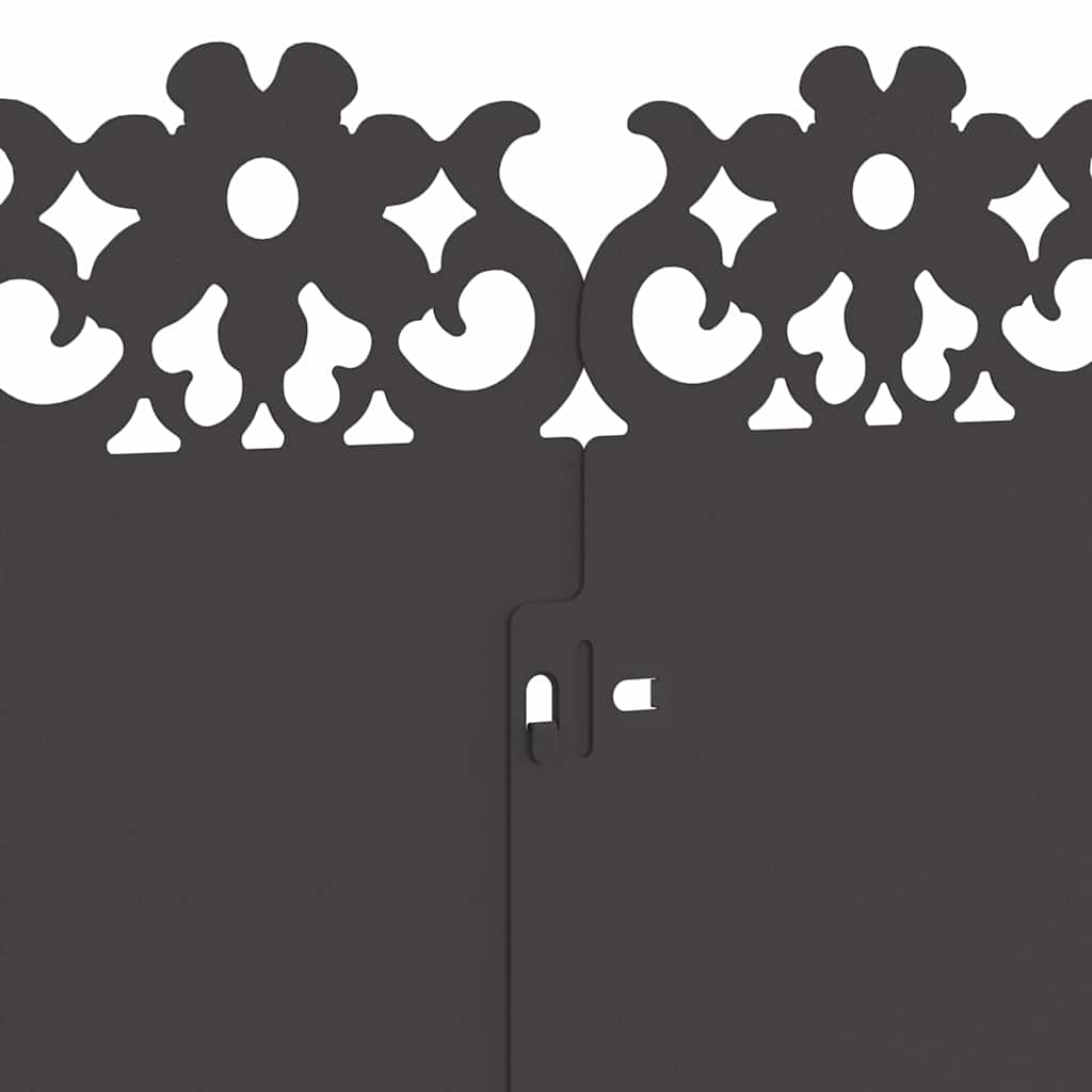 Περιγράμματα γκαζόν 20 pcs Μαύρο 103 x 0,05 x 22 εκ Ατσάλι