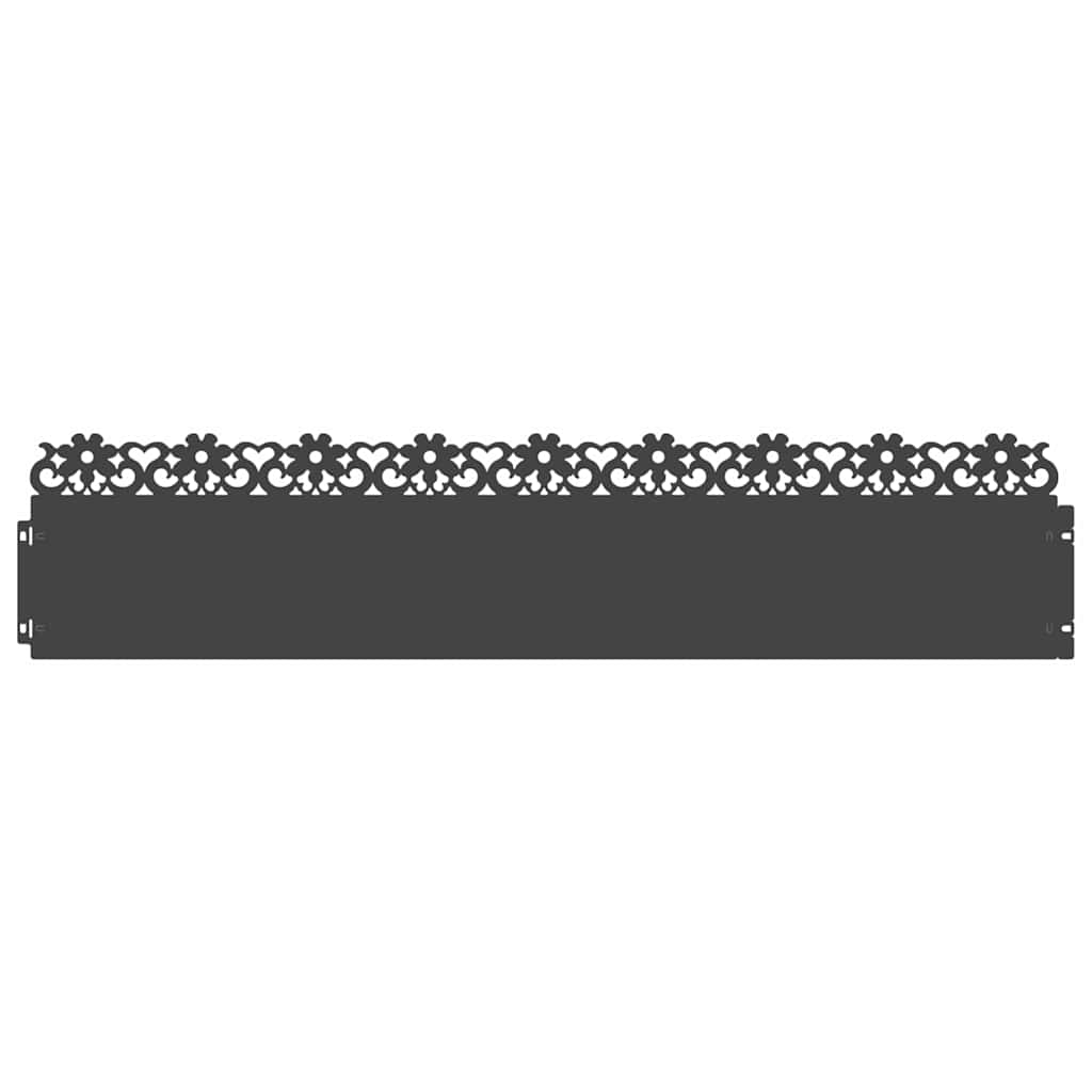 Περιγράμματα γκαζόν 30 pcs 103 x 0,05 x 22 εκ Ατσάλι Μαύρο