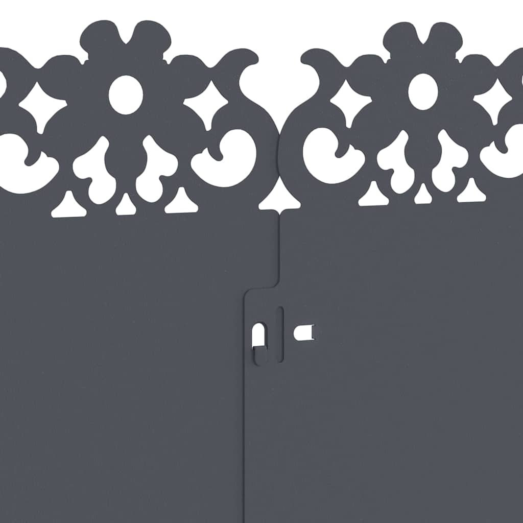 Περιγράμματα γκαζόν 10 pcs Ανθρακί 103 x 0,05 x 22 εκ Ατσάλι