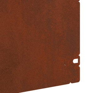 Περιγράμματα γκαζόν 10 τμχ. 103 x 0,05 x 22 εκ Σκ rusty