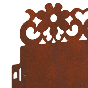 Περιγράμματα γκαζόν 20 τμχ. 103 x 0,05 x 22 εκ Σκ rusty