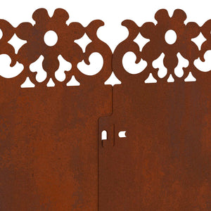 Περιγράμματα γκαζόν 20 τμχ. 103 x 0,05 x 22 εκ Σκ rusty