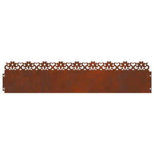 Περιγράμματα γκαζόν 20 τμχ. 103 x 0,05 x 22 εκ Σκ rusty