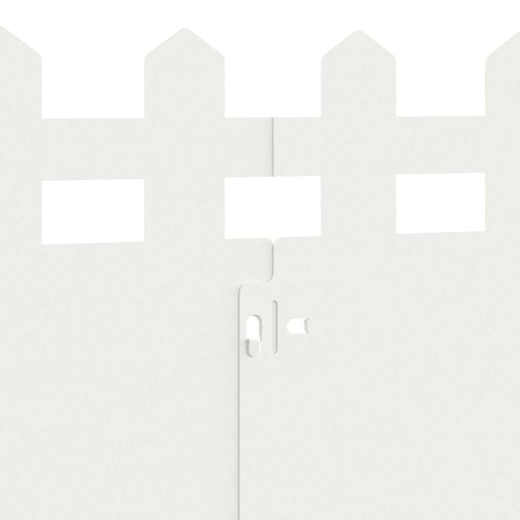 Περιγράμματα γκαζόν 10 pcs Λευκό 103 x 0,05 x 22 εκ Ατσάλι