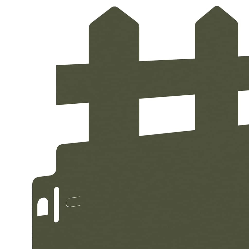 Περιγράμματα γκαζόν 10 pcs Ελιά Πράσινη 103 x 0,05 x 22 εκ