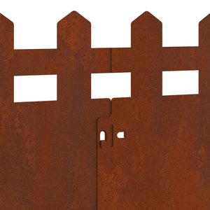 Περιγράμματα γκαζόν 10 τμχ. 103 x 0,05 x 22 εκ Σκ rusty