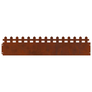 Περιγράμματα γκαζόν 20 τμχ. 103 x 0,05 x 22 εκ Σκ rusty