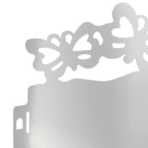 Περιγράμματα γκαζόν 20 τμχ. 103 x 0,05 x 22 εκ Ασημί