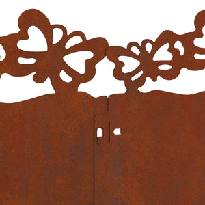 Περιγράμματα γκαζόν 20 τμχ. 103 x 0,05 x 22 εκ Σκ rusty