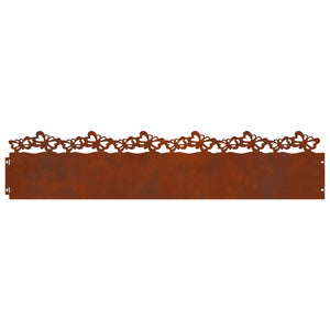 Περιγράμματα γκαζόν 30 τμχ. 103 x 0,05 x 22 εκ Σκ rusty
