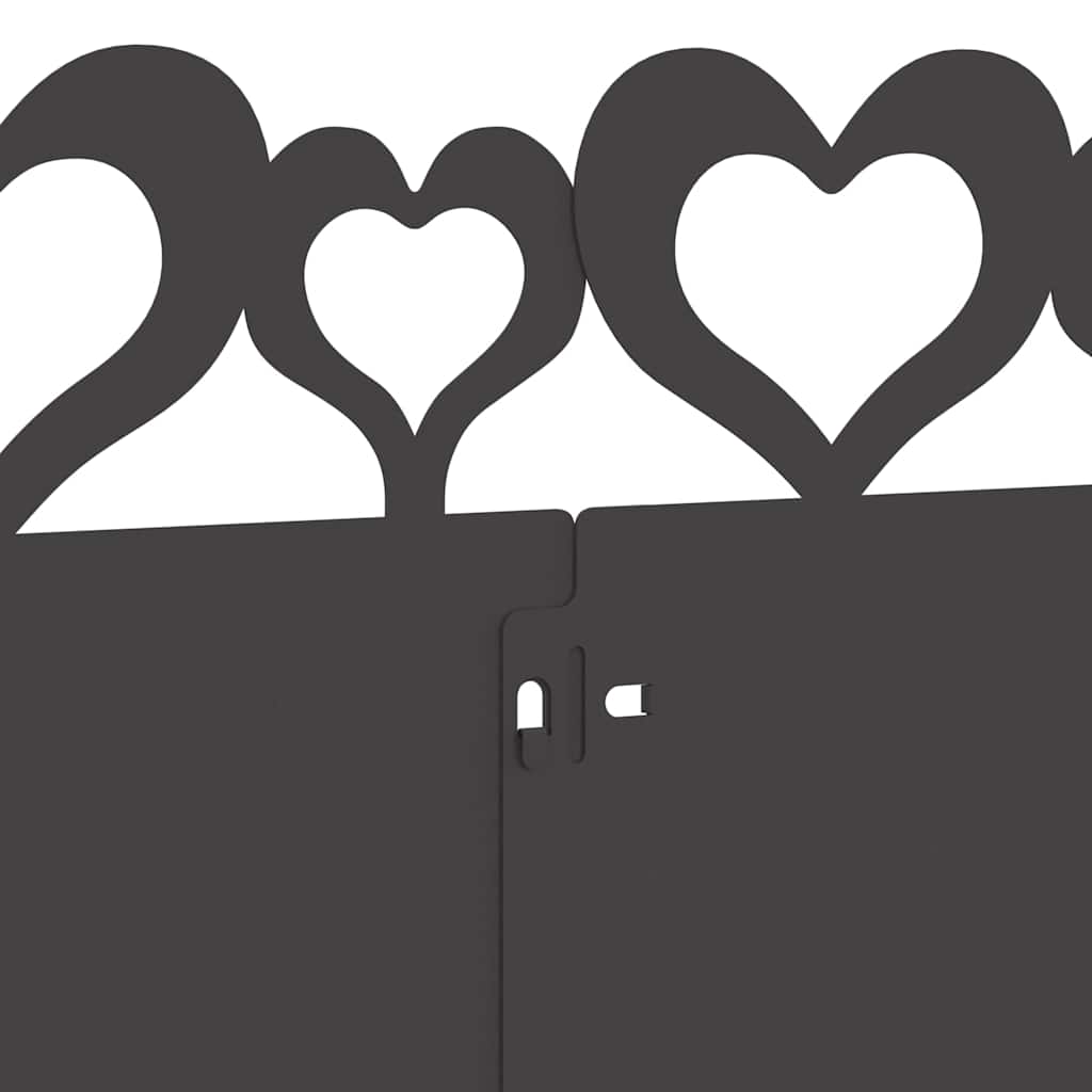 Περιγράμματα γκαζόν 20 pcs Μαύρο 103 x 0,05 x 22 εκ Ατσάλι