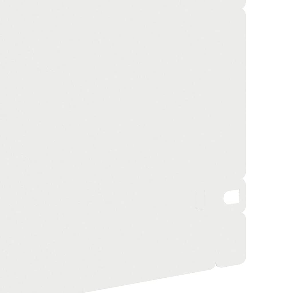 Περιγράμματα γκαζόν 10 pcs 103 x 0,05 x 22 εκ Ατσάλι Λευκό