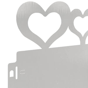 Περιγράμματα γκαζόν 10 τμχ. 103 x 0,05 x 22 εκ Ασημί