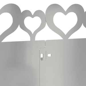 Περιγράμματα γκαζόν 30 τμχ. 103 x 0,05 x 22 εκ Ασημί