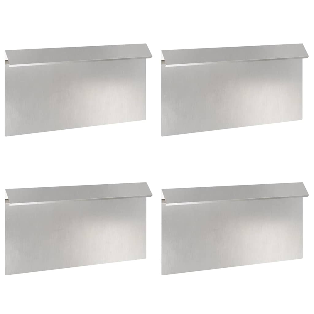 Φράκτης σαλιγκαριών 4 pcs Ασημί 50 x 3,5 x 25 εκ