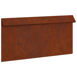Φράκτης σαλιγκαριών 4 τμχ. 50 x 3,5 x 25 εκ Σκ rusty