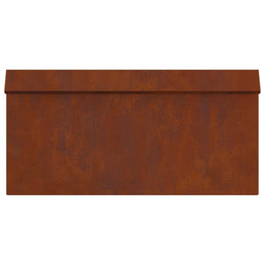 Φράκτης σαλιγκαριών 16 τμχ. 50 x 3,5 x 25 εκ Σκ rusty