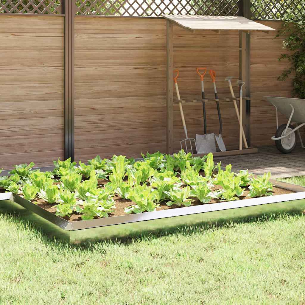 Φράκτης σαλιγκαριών 4 pcs Ασημί 100 x 3,5 x 25 εκ