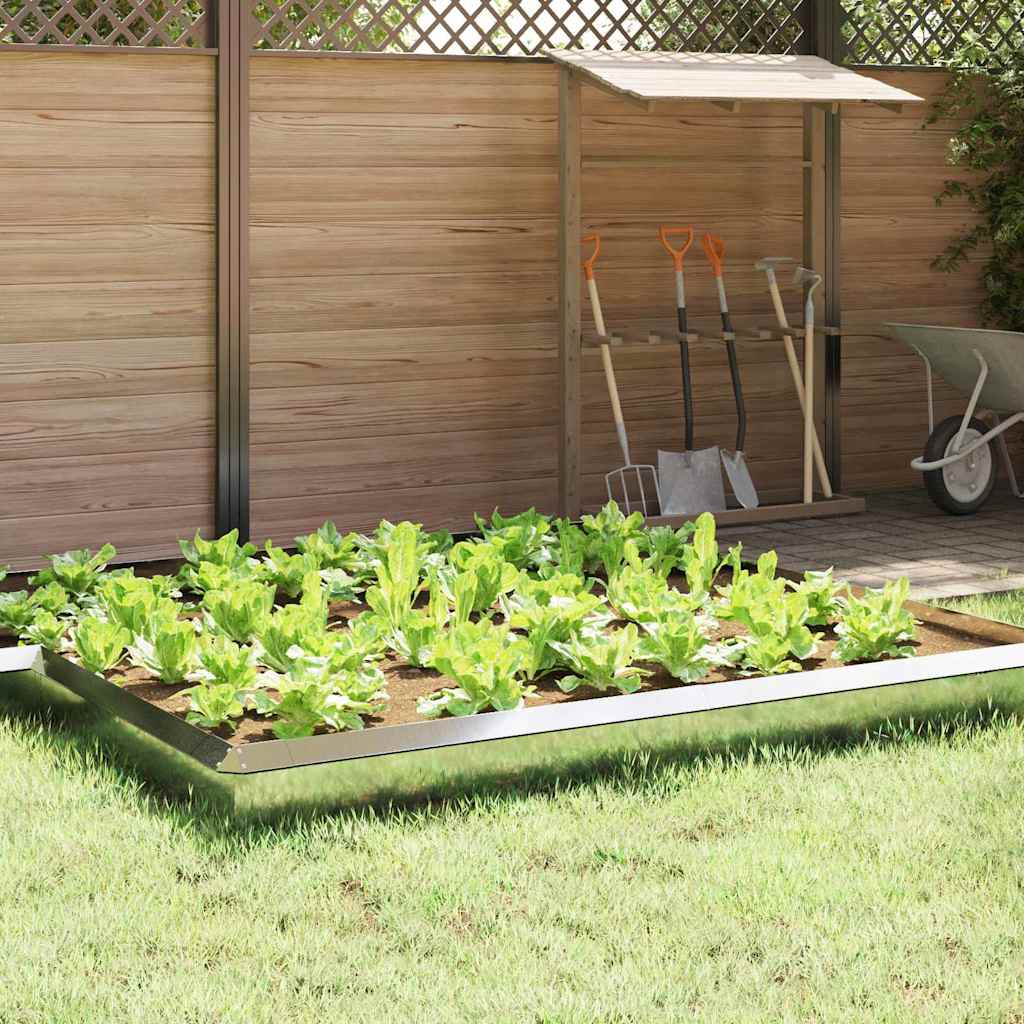 Φράκτης σαλιγκαριών Ασημί 100 x 3,5 x 25 εκ