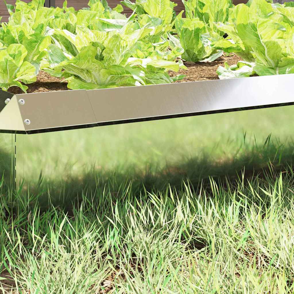 Φράκτης σαλιγκαριών 16 pcs Ασημί 100 x 3,5 x 25 εκ - Pakobazaar