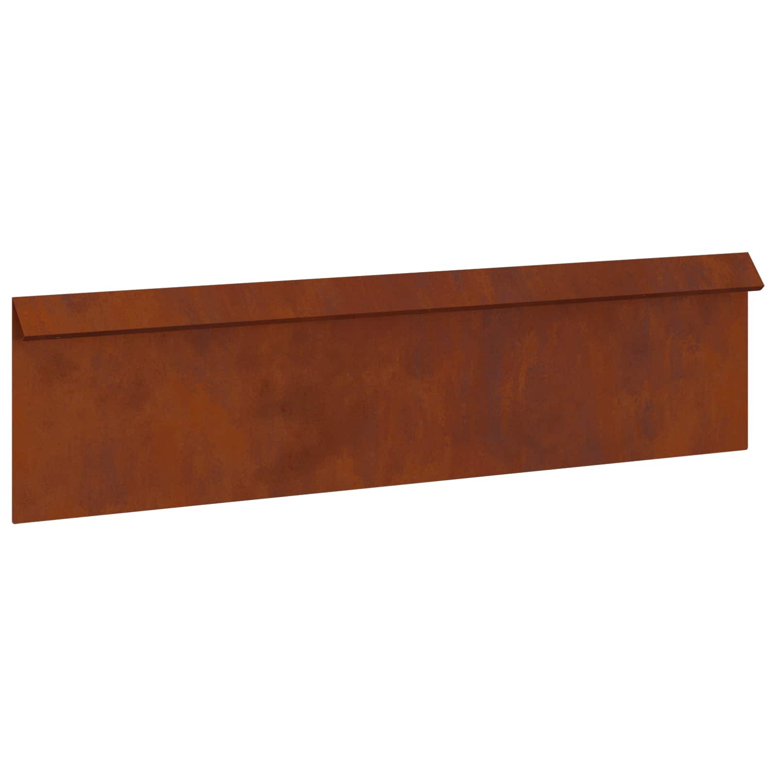 Φράκτης σαλιγκαριών 16 pcs Σκ rusty 100 x 3,5 x 25 εκ