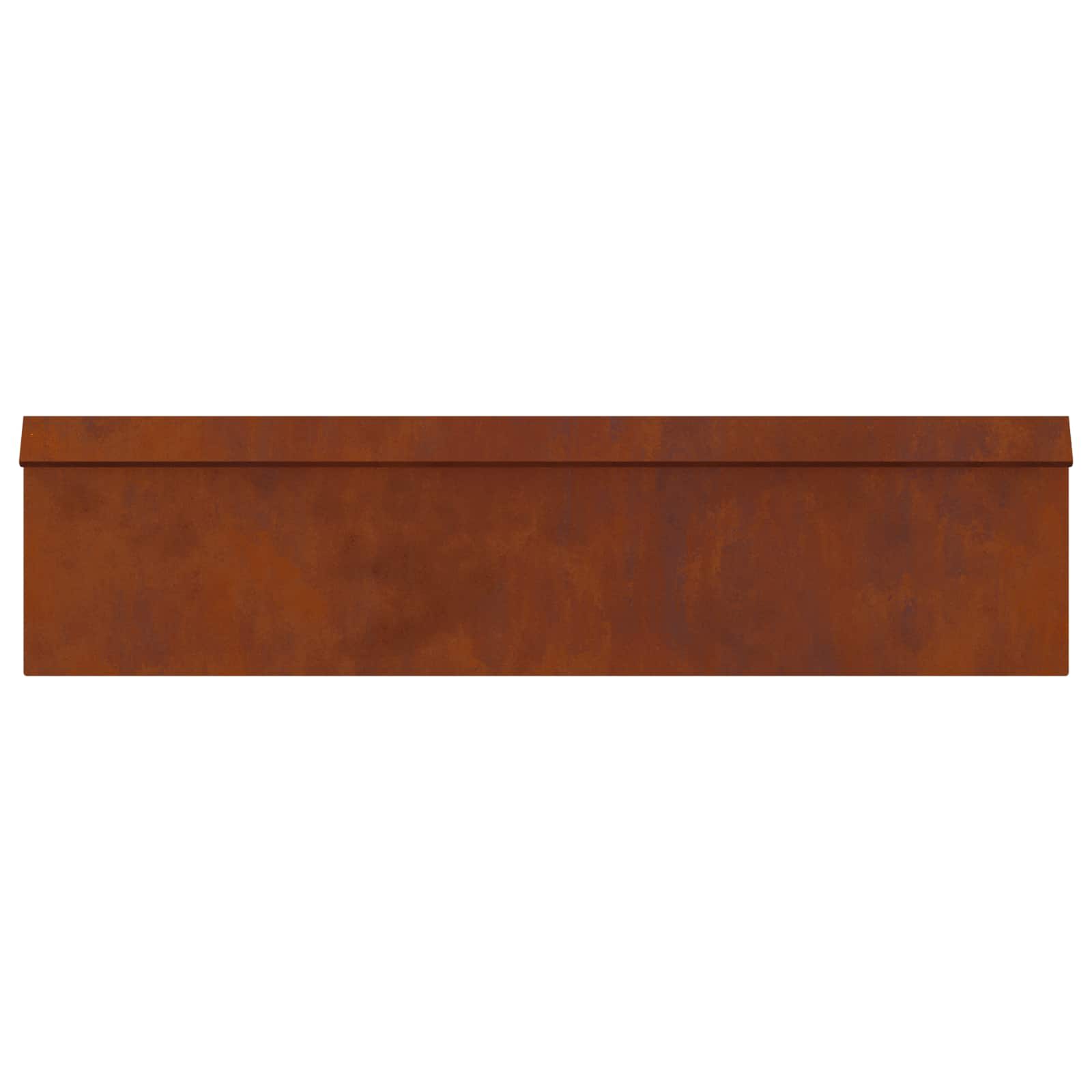 Φράκτης σαλιγκαριών 16 pcs Σκ rusty 100 x 3,5 x 25 εκ