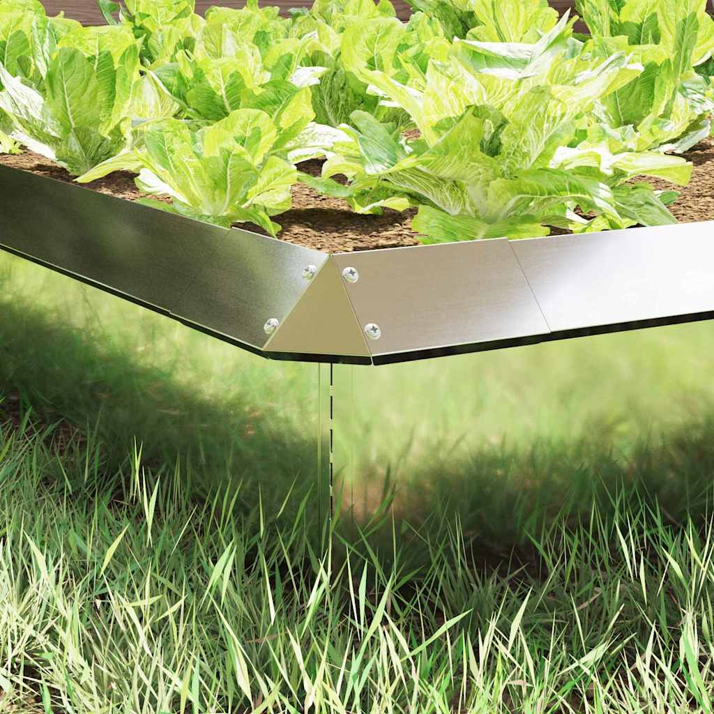 Φράκτης σαλιγκαριών Ασημί 13,5 x 13,5 x 25 εκ