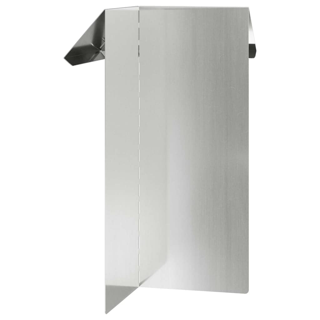 Φράκτης σαλιγκαριών 4 τμχ. 13,5 x 13,5 x 25 εκ Ασημί - Pakobazaar
