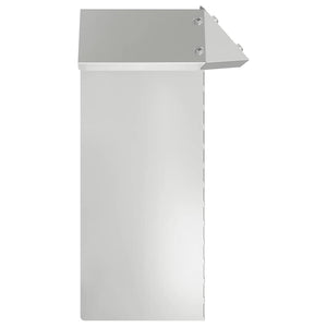 Φράκτης σαλιγκαριών 4 τμχ. 13,5 x 13,5 x 25 εκ Ασημί - Pakobazaar