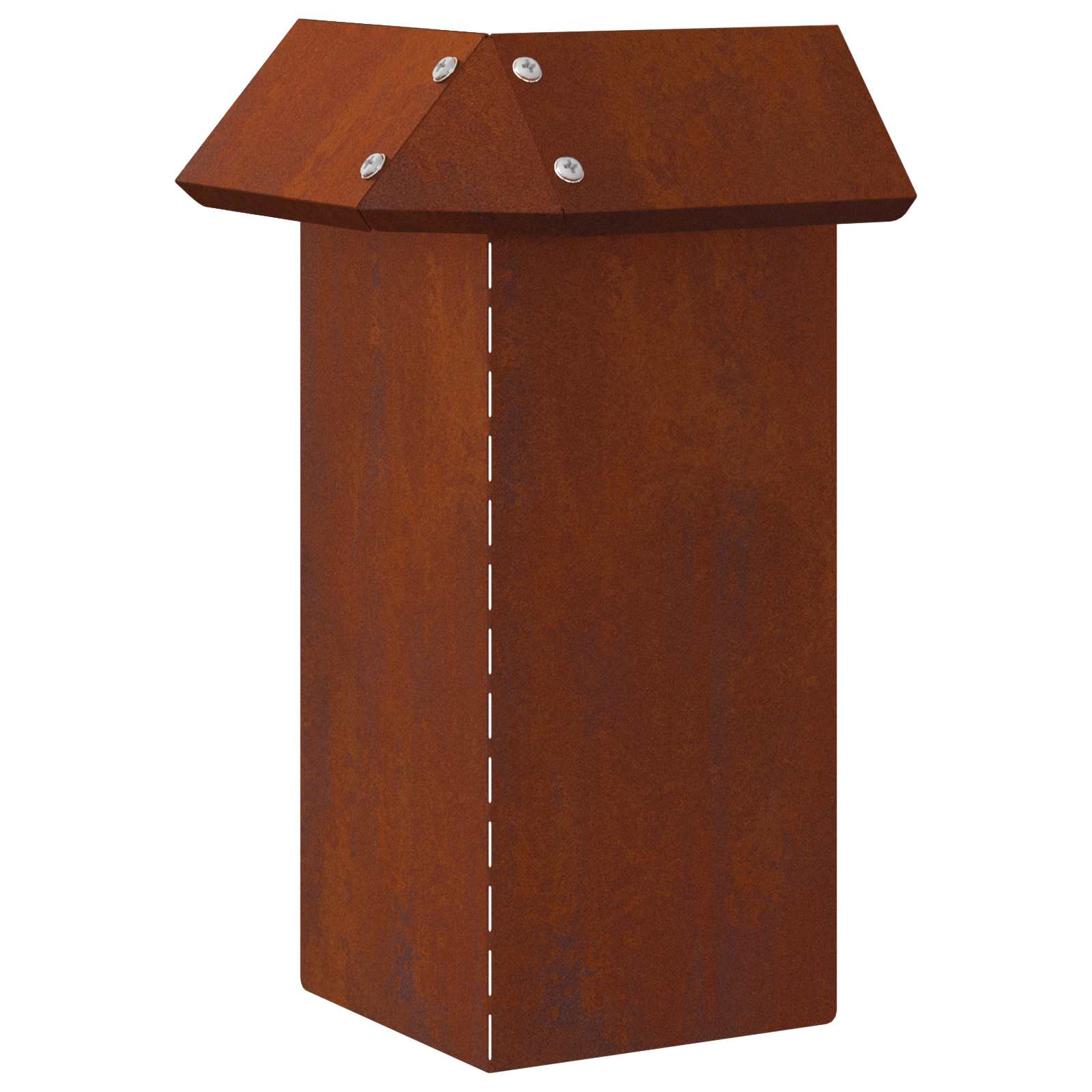 Φράκτης σαλιγκαριών Σκ rusty 13,5 x 13,5 x 25 εκ