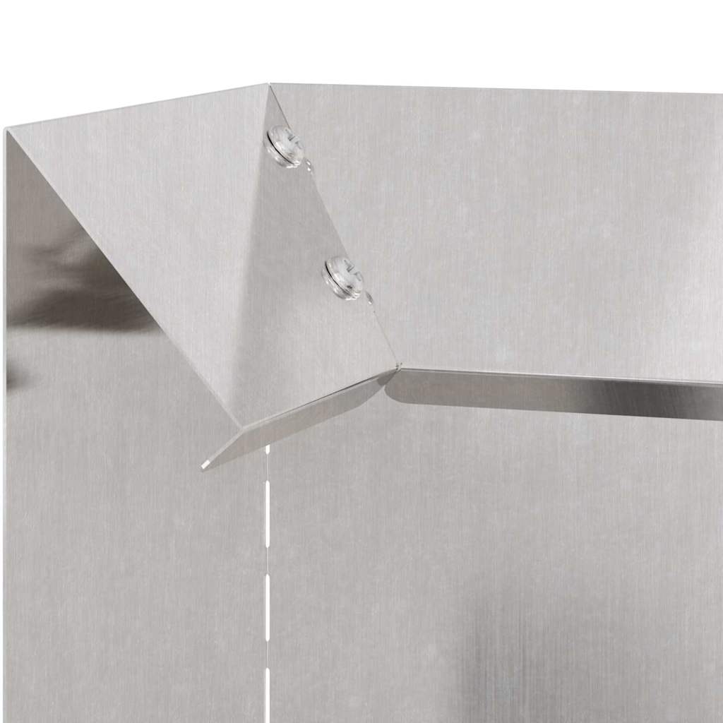 Φράκτης σαλιγκαριών 4 pcs 10 x 10 x 25 εκ Ανοξείδωτο ατσάλι