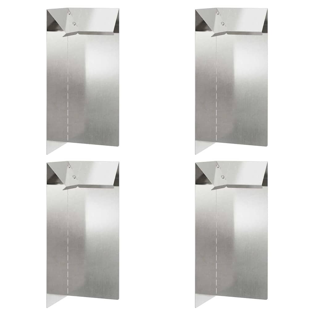 Φράκτης σαλιγκαριών 4 pcs 10 x 10 x 25 εκ Ανοξείδωτο ατσάλι
