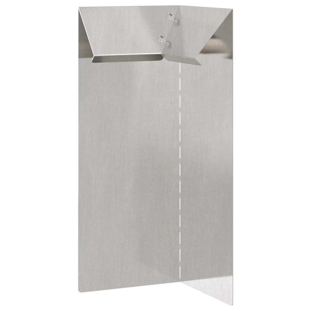 Φράκτης σαλιγκαριών 4 pcs 10 x 10 x 25 εκ Ανοξείδωτο ατσάλι