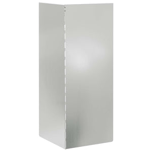 Φράκτης σαλιγκαριών 4 τμχ. 10 x 10 x 25 εκ Ασημί