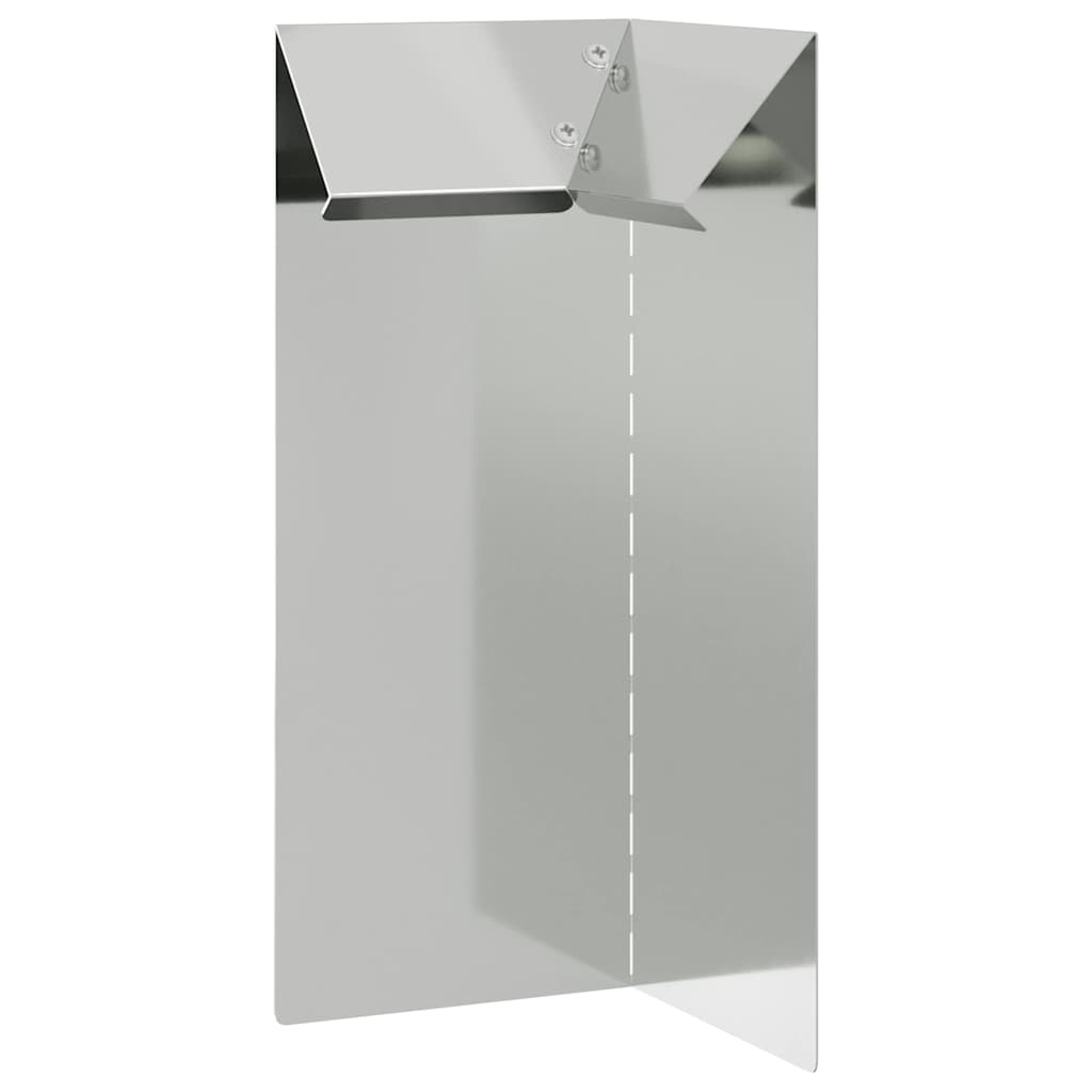 Φράκτης σαλιγκαριών 4 pcs Ασημί 10 x 10 x 25 εκ