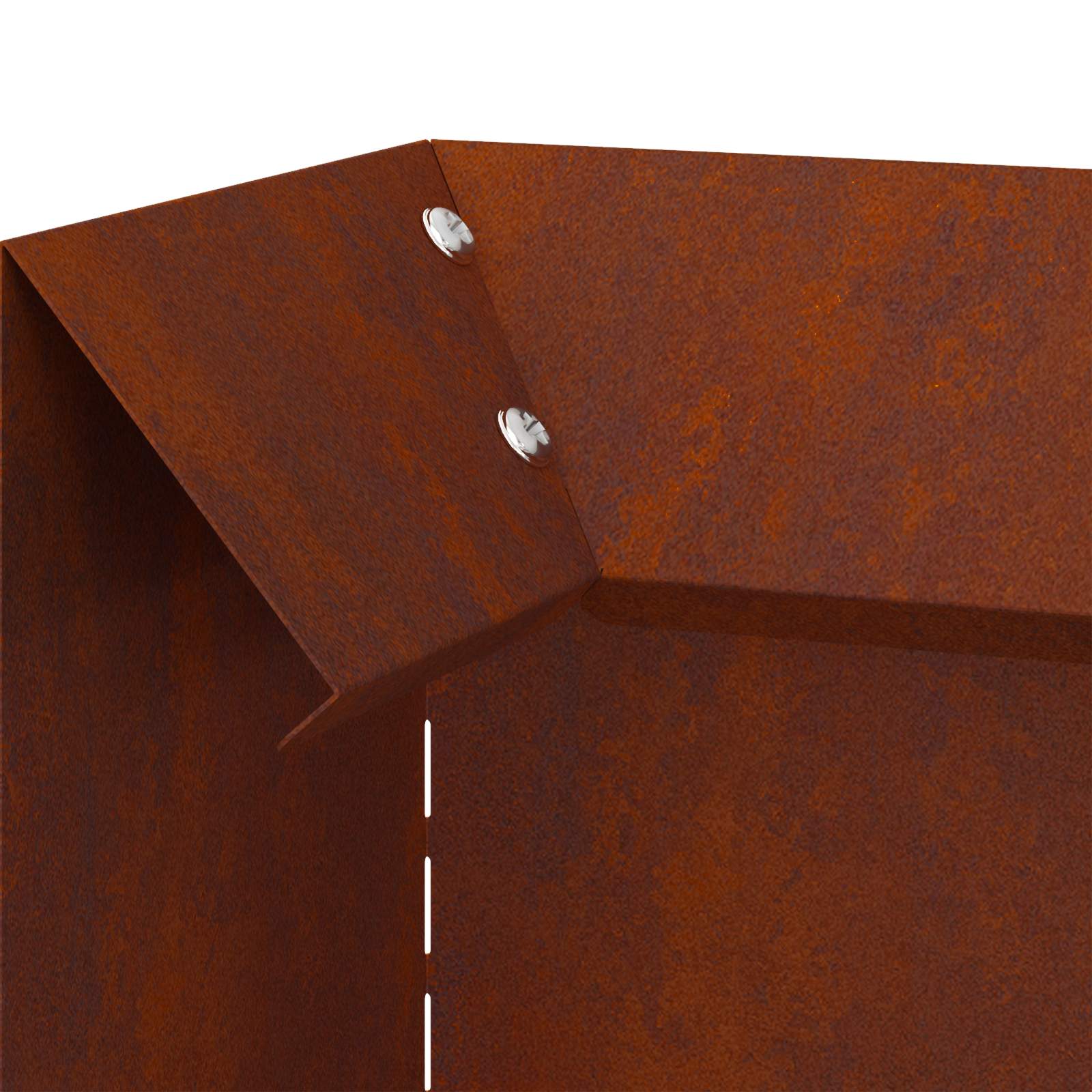 Φράκτης σαλιγκαριών 4 pcs Σκ rusty 10 x 10 x 25 εκ