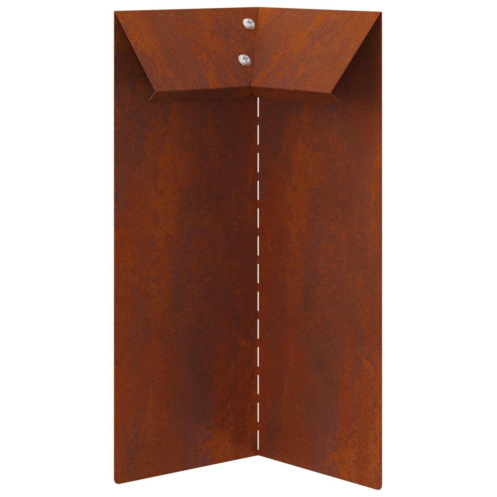 Φράκτης σαλιγκαριών 4 pcs Σκ rusty 10 x 10 x 25 εκ