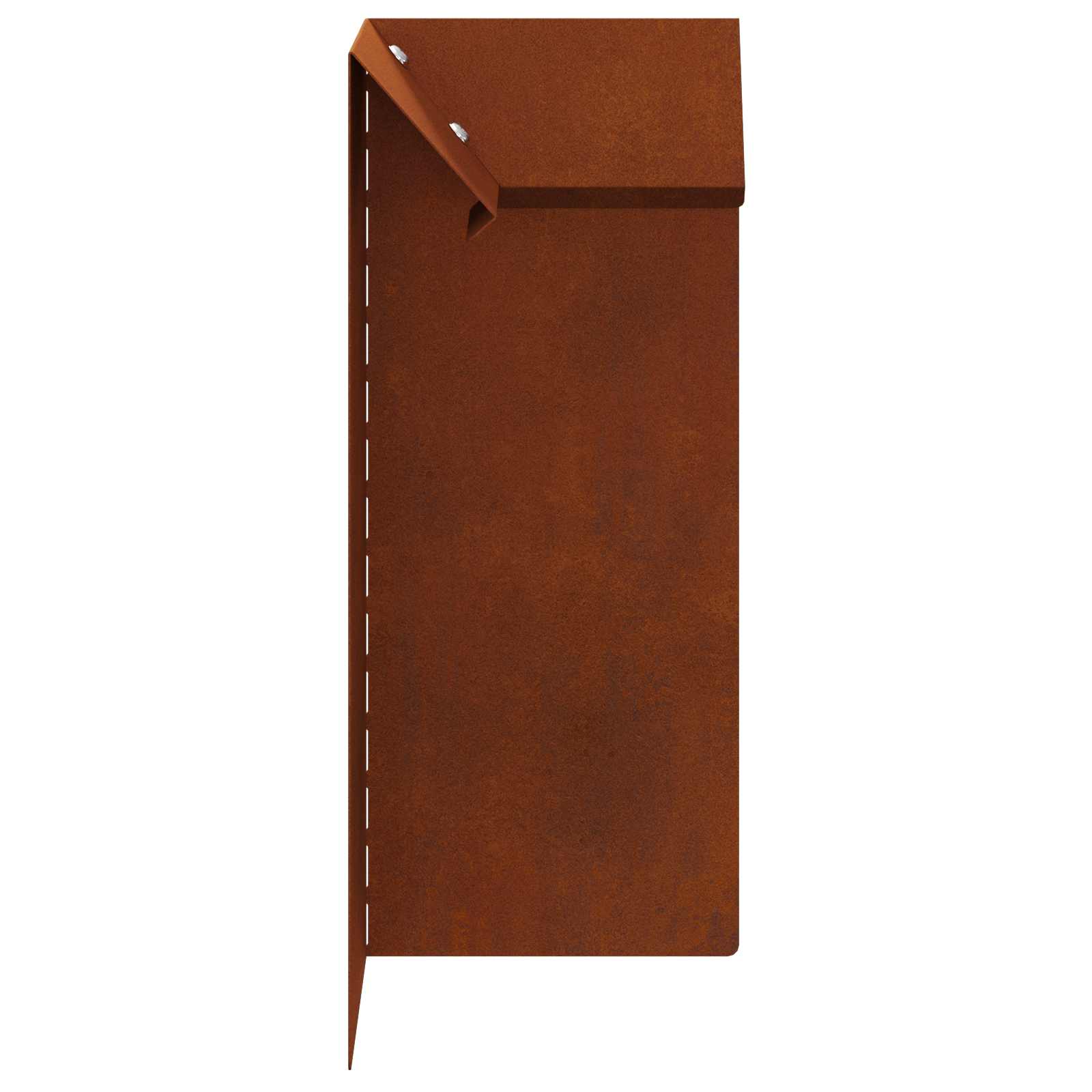 Φράκτης σαλιγκαριών 4 pcs Σκ rusty 10 x 10 x 25 εκ